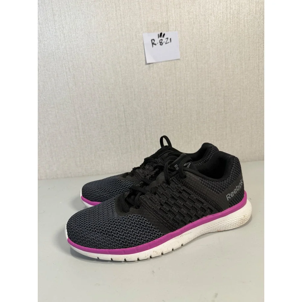 Reebok MemoryTech LT Womens Running Shoes Black Purple Grey CN2032 Size 6.5